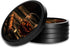 Silicone Non-Slip Drink Coasters with Removable Printed Absorbent Felt Pad - Set of 4 - Cigar & Whiskey...