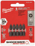 Milwaukee 48-32-4601 Shockwave Insert Bit Phillips #2, 5-Pack...