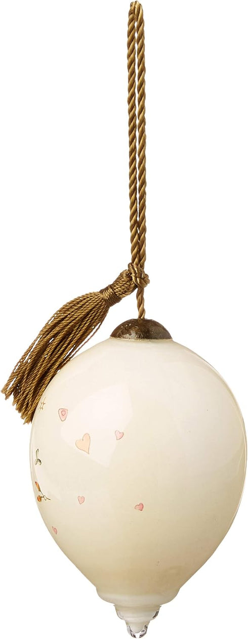 Ne'Qwa Art NeQwa Art Hand Painted Blown Glass Commemorative Together Love Ornament, Multi...