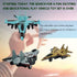 Pull Back Airplane Toy Set Die Cast Metal Military Themed Fighter Jets, Good for Kids Toy Set Collection - 4 Pcs (Blue)...