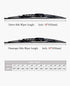 VTOGOI® Windshield Wiper Blades Replacement for 1995-2011 Ford Ranger/2006-2011 Chevry HHR/1997-2001 Jeep Cherokee,Original Factory Quality Front ...
