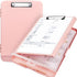 Clipboard with Storage, Plastic Clipboards 8.5x11 with Pen Holder, High Capacity Nursing Clipboard Folder, Side Opening Storage Clip Board for Off...
