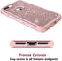 Hython Designed for iPhone 8 Plus, iPhone 7 Plus Case, Heavy Duty Defender Protective Bling Glitter Sparkle Hard Shell Hybrid Shockproof Rubber Bu...