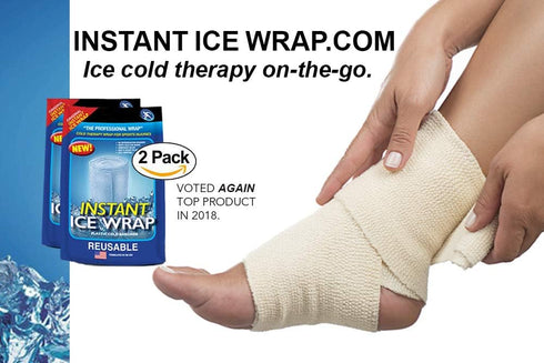 for Pain Relief, HEAL at Home and Help First Responders with Instant Ice Wrap: 2 Packs, Reusable, No Refrigeration Needed:...