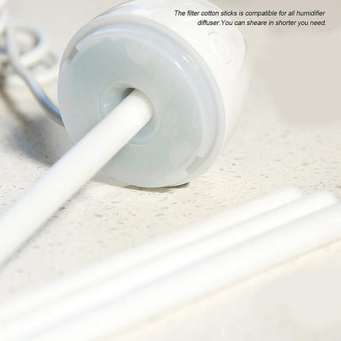 Filter Cotton Sticks,Humidifier Sticks 10 Packs Mini Portable Filter Replacement Wicks for USB Humidifier Diffuser...