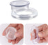 AIEX 2 Inch 4 Sets Patio Table Umbrella Hole Ring and Cap Set Silicone Transparent Including 4 Rings and 4 Stoppers...