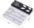 Action Cut Board, Andoer Acrylic Film Clapboard Dry Erase Compact Size TV Film Movie Director Cut Action Scene Clapper Board Slate...