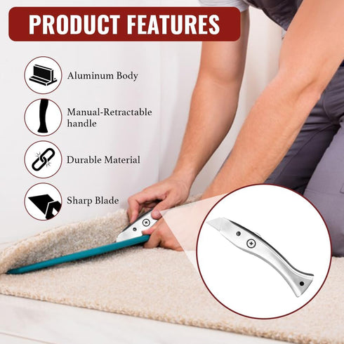 ZY304 Delphin dolphin knife Carpet Fitter Professional Tool (Pack of 1)...