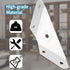 12 Pcs Corner Bracket Metal Corner Brace Corner Support Trapeziform Angle Code, Cabinet Countertop Brackets for Wood Chair, Box, Desk (White)...