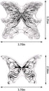 Mandalas Butterfly Clear Stamps for Card Making and Journaling, Mandala Floral Butterflies Rubber Stamps Abstract Butterfly Stamps for Scrapbookin...