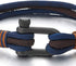 COOLSTEELANDBEYOND Men Women Steel Screw Anchor Shackle Nautical Sailor Rope Wristband Wrap Bracelet...