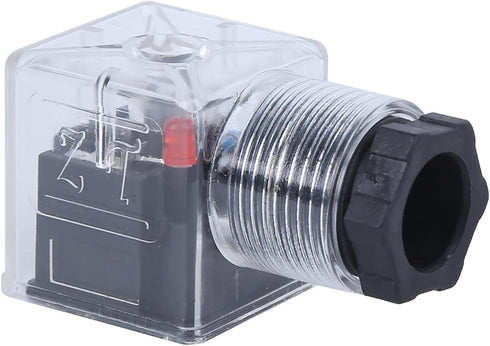 Hydraulic Solenoid Coil Plug, Solenoid Valve Coil,Transparent Voltage Universal Accessories with Light without Wire DC24 5Pcs...