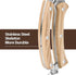 Wooden Garden Pruning Shears, Gardening Scissors Hand Tools, Classic Manual Hand Pruner Wood Clippers for Flower and Plant Trimming, Foldable Stai...