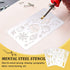 FINGERINSPIRE 4 Pcs Magic Theme Metal Stencils Template, Stainless Steel Drawing Painting Stencils for Card Making Scrapbooking DIY Etched Dies Ha...