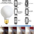 LVYE G25 LED Light Bulb E26 Base Matt Opal Porcelain Daylight 4000K Dimmable Edison 6W Led Globe Bulb,600LM,60 Watt Equivalent,Outside Frosted Gla...