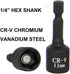 14PC Power Magnetic Nut Driver Drill Bit Set Socket Bit Adapter metric&SAE Socket for Wrench Screw 1/4" Driver Hex...