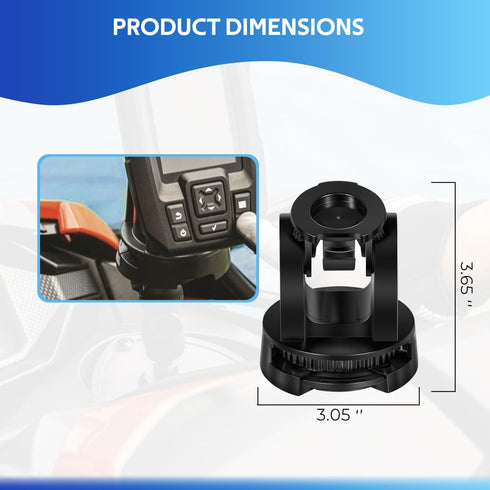 Secure Tilt/Swivel Mount for Garmin Striker 4/Plus 4/4Cv, Kayaking, Ice Fishing, Boating and Stand-Up Paddle Board Accessories, 010-12439-10, Blac...