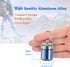 Pill Holder Keychain Container,Portable Aluminium Alloy Waterproof Pill Boxes for Purse Pocket,Small Pill Cases for Outdoor Travel Camping Daily U...