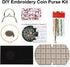Gogobear Handmade DIY Embroidered Purse for Women Girls Beginners Embroidery Coin Purse Kits Pink Flowers......