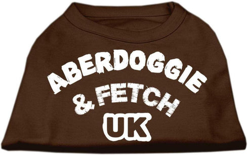 Mirage Pet Products 16-Inch Aberdoggie UK Screenprint Shirts, X-Large, Brown...