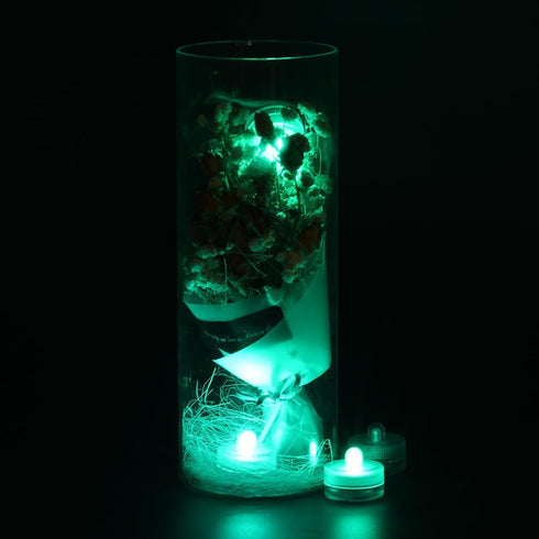 Halloween Lights Submersible LED Lights cr2032 Battery Powered Underwater Waterproof LED Tea Light for Events Wedding Centerpieces Vase Floral Xma...