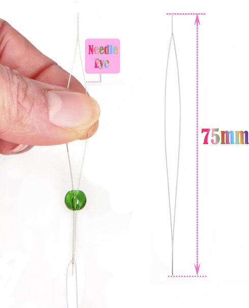 LPBeads 12 Rolls 0.8mm Elastic Stretchy String Cord for Bracelet Jewelry Making with Beading Needles and Ruler...