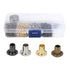 Grommet Tool Kit, Eyelet Repair Grommets Setting Install Plated Copper Metal Kit with Plastic Storage Box for Fabric Tarps Leather Shoelaces Belts...