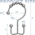 Titanker Shower Curtain Hooks Rings, Rust-Resistant Metal Double Glide Shower Hooks for Bathroom Shower Rods Curtains, Set of 12 Hooks - Chrome...