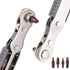 5 Pcs Mini Ratchet Wrench Set, 1/4 Inch Drive, High Torque Offset Reversible Screwdriver, with Phillips, Slotted, Hex, Torx for Tight Spaces...