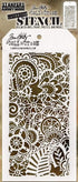 Tim Holtz Stencils Set - Doodle Art 1, Doodle Art 2 and Bouquet - 3 Item Bundle...