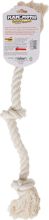 Mammoth Flossy Chews 100 Percent Natural Cotton Rope Dog Toys - Premium White Knot Dog Rope Toy - Interactive Dog Tug Toy - Tug Dog Chew Toy for M...