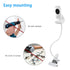 Baby Monitor Crib Clip Mount for HelloBaby HB50 Camera without Tools or Wall Damage (White)...