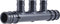 SharkBite 3 Port PEX Expansion Poly Tee, 3/4 Inch Open Trunk with 1/2 Inch Outlet, Multi Line Water Manifold Plumbing Fittings for PEX-A Tubing, U...
