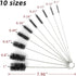 10 Pcs Straw Cleaner Brush Set Drinking Straw Cleaning Brush Extra Long Straws Cleaner Brushes Nylon Tube Brush Set Cleaner for Water Bottle Sippy...