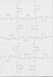 Hygloss Blank Decorating Art Activity, Use This Jigsaw As Party Favors, DIY Invites and More-White, Sturdy-5.5 x 8 Inches, 12 Puzzle Pieces, Count...