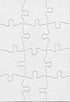 Hygloss Blank Decorating Art Activity, Use This Jigsaw As Party Favors, DIY Invites and More-White, Sturdy-5.5 x 8 Inches, 12 Puzzle Pieces, Count...