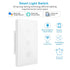 Jinvoo WiFi Wall Light Touch Panel Switch, 2.4GHz WiFi Light Switch Smartphone Remote Control, Remote Control Smart Life/Doodle App, Timer, Alexa ...