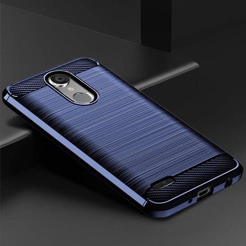 Compatible with LG Tribute Dynasty Case,Aristo 3 Case,Rebel 4 LTE Phone Case,Slim Thin Soft Flexible TPU Carbon Fiber Shockproof Texture Protectiv...