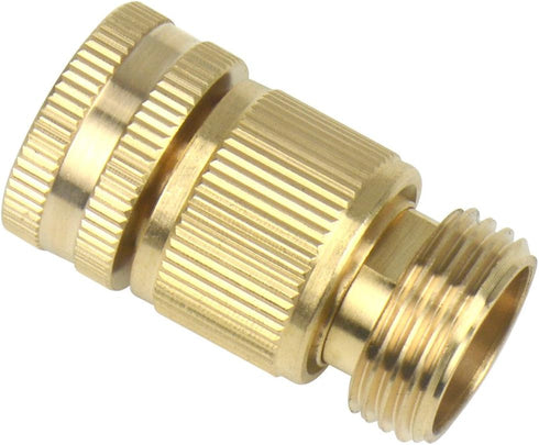 2 Sets (4 PCS) Brass Quick Hose End Connector Garden Hose Nozzle Connect Kit...