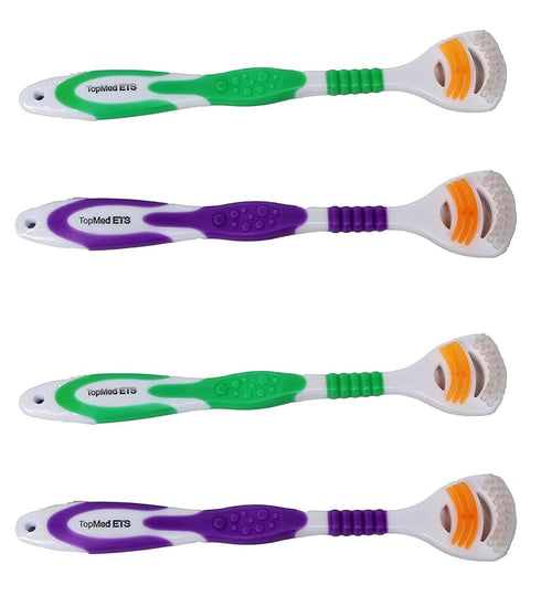 Tongue Cleaner Tongue Scraper Cleaner Helps Fight Bad Breath (4 Count (Pack of 2))...