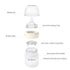 Yooforea Silicone Coated Glass Baby Bottle, 6M+ Fast Flow Nipple I Anti-Colic, Wide Neck, Stable Base I Medical-Grade Silicone Coating for Shatter...