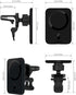 Magnetic Mag-Safe Wireless Car Charger - Qi2 Fast Charging iPhone Holder Air Vent Car Mount Accessories, Compatible iPhone 15/14/13/12 (No Cable)...