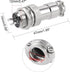 uxcell Aviation Connector Plug 12mm 2Terminals 7A 125V GX12-2 Waterproof Female/Male Wire Panel Power Chassis Metal Fittings Aviation Wire Connect...