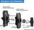 Aluminum Short (3.35") Double Socket Arm for 1.5 Inches/C Size / 38mm Ball Accessories, Powerful Clamp, Compatible with RAM Mount, iBolt and More...