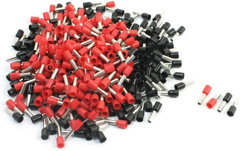 uxcell® 12AWG Cable Pre Insulation Ferrules Connectors E4009 Black Red 380Pcs...