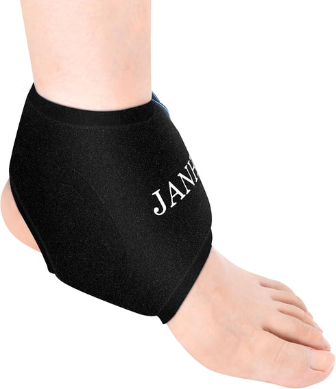 Ankle Ice Pack Wrap for Swelling, Reusable Gel Ice Pack for Sprained Ankle Injuries, Foot Pain Relief, Hot Cold Therapy for Achilles Tendonitis, P...