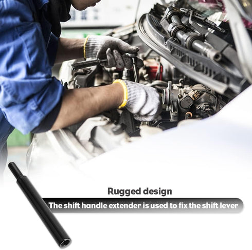 4" Black Aluminum Car Gear Shift Knob Extender Extension Lever, M10X1.25 Manual Gear Shifter Lever for Nissan 370Z 2009-2017...