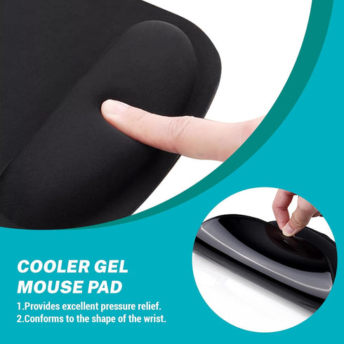 Cute Funny Ergonomic Mouse Pad with Wrist Support, Dumpster on Fire Gel Mouse Pads Wrist Rest, Comfortable Pain Relief Mousepad with Non-Slip PU B...