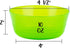 Kids Plastic Dinnerware Set of 6 Multi Color Bowls - Reusable, BPA-Free, Dishwasher Safe and Microwaveable...