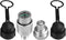 3/8" Hydraulic Quick Coupler Set Replaces Enerpac C-604,Connect and Disconnect Under 10,000 PSI Pressure, with 2 Dust Caps...